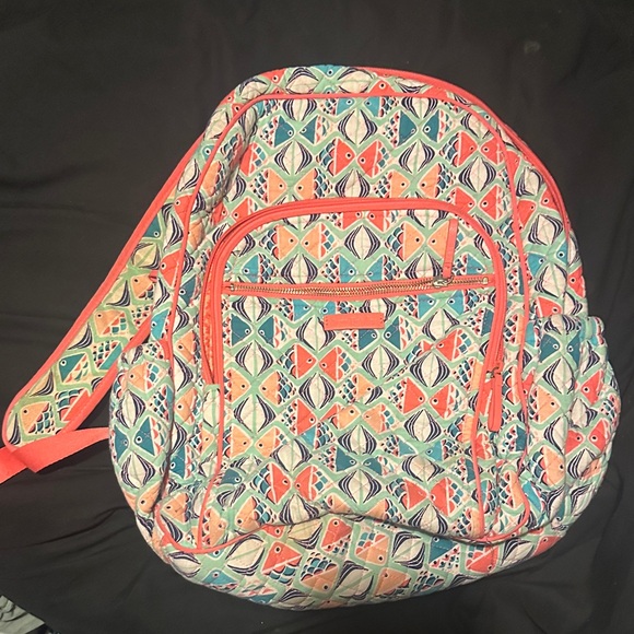 Vera Bradley Multicolor Geometric Backpack - Picture 1 of 3